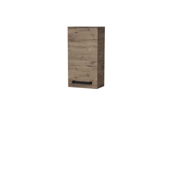 Koupelnová skříňka nízká s černou úchytkou SAT Cube Way 32,5x63x20 cm dub Wellington mat CUBE3CH32DW CUBE3CH32DW