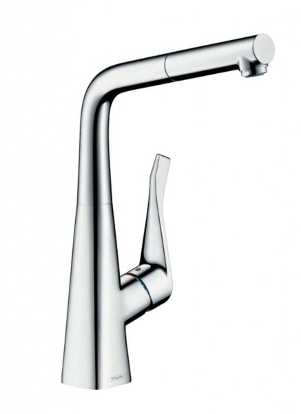 HANSGROHE - Metris New Dřezová baterie s výsuvnou koncovkou, chrom 14821000