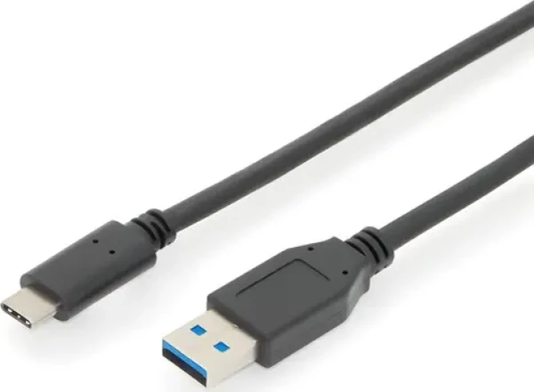 Digitus AK-300146-010-S černá / Kabel USB-A na USB-C / 1 m (AK-300146-010-S)