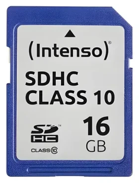 Intenso 16GB / Paměťová karta SDHC / Class 10 / čtení 20 MB/s / zápis 12 MB/s (3411470)