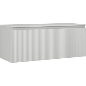 MEXEN/S - Rivel koupelnová skříňka pod umyvadlo 120 cm s deskou, 1 šuplík, reliéf , šedá mat 91A20-12047-1-BFC62