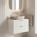 REA - Koupelnová skříňka pod umyvadlo Mono 60cm White REA-M0402