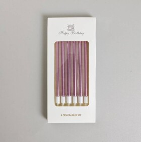 Dortisimo Svíčky Elegant růžové (6 ks)