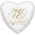 78. narozeniny balónek srdce Balonky.cz 78. narozeniny balónek srdce Balonky.cz