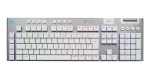 Logitech G915 X Lightspeed bílá / Herní klávesnice / DE layout / Bluetooth + USB Lightspeed / RGB Lightsync (920-012686)