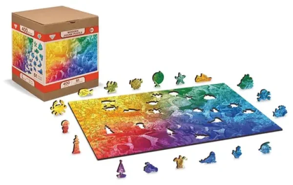WOODEN CITY Dřevěné puzzle Tropické ryby 2v1