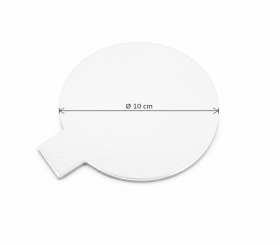 Cake star Podložka pod minidezerty bílo-černá kruh 10 cm