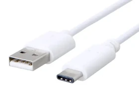 C-TECH USB-C kabel 2 m bílá / USB 2.0 A (M) - USB-C (M) (8594125012311)