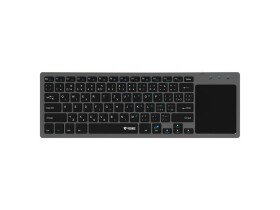 YENKEE YKB 5000CS WL šedá / Bezdrátová klávesnice s touchpadem / 2.4GHz / CZ Layout (45017521)