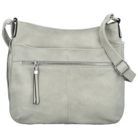 Stylová dámská koženková crossbody kabelka Folomija new, šedá