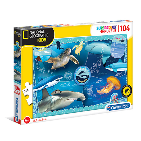 Clementoni Puzzle National Geographic Průzkum oceánu / 104 dílků - Rossi