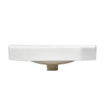 Rohové umyvadlo SAT B-Way 55x38,5 cm otvor pro baterii uprostřed SATBW5538 SATBW5538