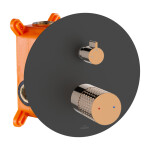 INVENA - Podomítková sada s baterií Moonlight Trend, černá/rose gold BS-77-014-V