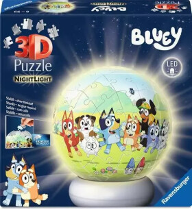 3D Puzzle-Ball: Bluey (Noční edice) 72 dílků