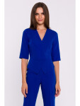 S377 Kombinéza Peplum - královská modř EU XXL