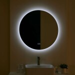 Kielle - Idolio Zrcadlo s LED osvětlením a vyhříváním, průměr 80 cm 50324061