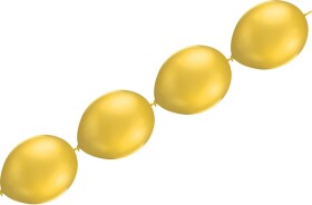 Balonky řetězové zlaté Balonky spojovací zlaté