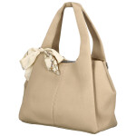 Módní dámská koženková kabelka do ruky Nerilly, bežová