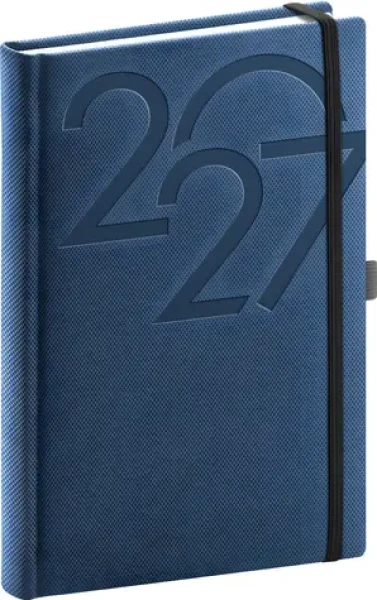 NOTIQUE Denní diář Ajax 2027 modrý / 15 x 21 cm