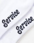 Service Works Knife & Fork Socks WHITE