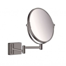 HANSGROHE - AddStoris Kosmetické nástěnné zrcátko, kartáčovaný černý chrom 41791340
