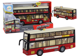 Mamido Městský dvoupatrový autobus 1:16 červený