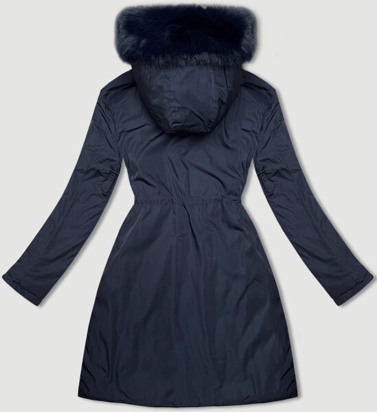 Tmavě modro-červená oboustranná dámská bunda pro přechodné období J Style (16M9159-215) odstíny červené S (36)