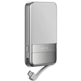 EcoFlow RAPID Magnetic Power Bank 5000mAh stříbrná / Powerbanka / 30W / Qi2 / USB-C / Li-Co (1ECORAP5000)