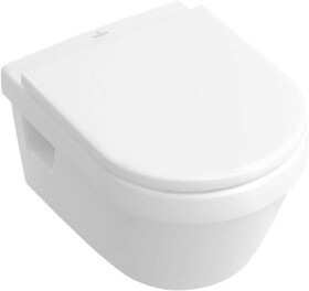 VILLEROY & BOCH - Omnia Architectura Závěsný klozet s WC sedátkem Combi-Pack, 370 mm x 530 mm, bílý - Combi-Pack, s Ceramicplus 5684H1R1