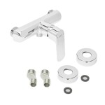 Sprchová baterie SAT Feel bez sprchového setu 150 mm chrom SATBSFEEL268 SATBSFEEL268