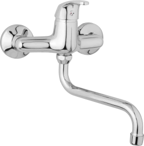 JB Sanitary Nástěnná dřezová a umyvadlová baterie SLIM, rozteč 150 mm, trubkové ramínko 200 mm A10 35 30