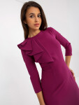 Dámské šaty LK SK 505583 tmavě fialové 42