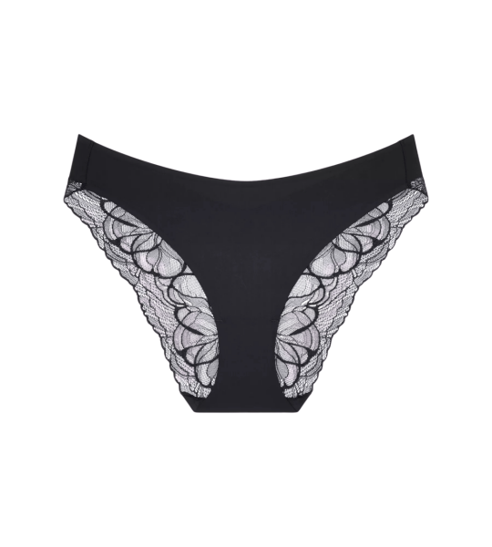 Dámské kalhotky Body Make-Up Illusion Lace Highleg Tai - BLACK - černé 0004 - TRIUMPH BLACK 40