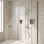 REA - Sprchový set Foss Clif Brush Nickel REA-P5646