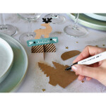 Dekorativní popisovače PILOT Pintor F, sada 4ks + vánoční jmenovky 12ks