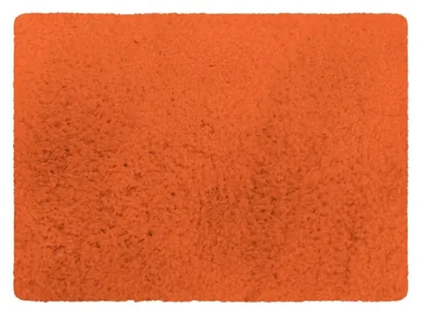 MSV Koupelnová předložka MICROFIBER oranžová / mikrovlákno / protiskluzová / 40 x 60 cm