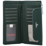 Trendy dámská koženková peněženka Coveri Elaya, tmavě zelená