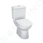 Laufen - Pro WC kombi mísa, 670x360 mm, spodní odpad, bílá H8249570000001