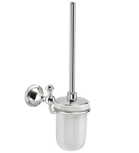 Gedy - NEVIS WC štětka závěsná, keramika, chrom NV330313