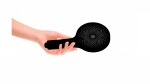 Eisl - Ruční masážní sprcha 3 režimy sprchování, průměr 130mm, černá/chrom SAMOA RAIN (60956) 60256