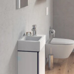 DURAVIT - Vero Air Umývátko 380x250 mm, bez přepadu, otvor pro baterii vpravo, WonderGliss, bílá 07243800001