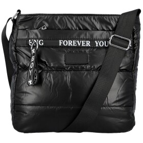 Stylová dámská textilní crossbody kabelka Zayana, černá