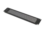 LANBERG AK-1412-B černá / Krycí panel do racku / 19" / 2U / perforovaný (AK-1412-B)