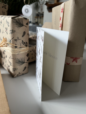 Be Nice EKO vánoční přání jehličí