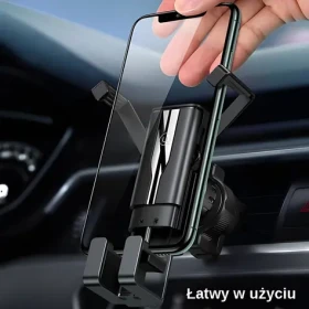 USAMS ZJ058 černá / Držák do auta / Gravity / na ventilační mřížku / hliníkový (ZJ058ZJ01)