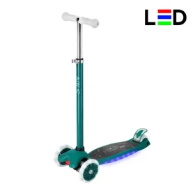 NILS Fun HLB1310 Dětská tříkolová koloběžka s LED zelená (5907695572858)