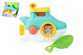 Ponorka do vany plast 23cm na přísavky s lopatkou v krabici 27x21x12cm 12m+