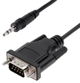 StarTech sériový kabel DB9 - 3,5mm černá / Sériový kabel / DB9 - 3,5mm jack / 1 m (9M351M-RS232-CABLE)
