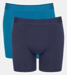 Pánské boxerky EVER Airy Short C2P - BLUE - DARK COMBINATION - kombinace modré M008 - SLOGGI BLUE - DARK COMBINATION L