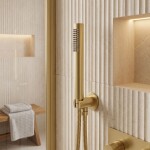 REA - Sprchová hlavice JS-018 BRUSH GOLD REA-07052